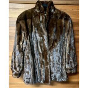 Vintage Schumacher Fur Mink Coat Size L EUC!